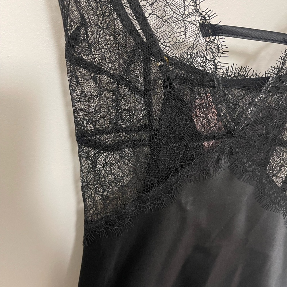Victoria's Secret Black Lace Chemise - Picture 2 of 8